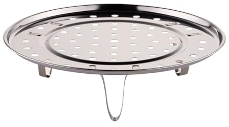 Rejilla De Vapor Para Cocinar, Bandeja De Vapor Multifuncional De 3 Patas De Acero Inoxidable, Soporte De Bandeja De Cocción Al Vapor Fácil De Limpiar Para Utensilios De Cocina De Vapor Olla(24cm)