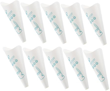 SUPVOX Embudo Urinario Femenino Desechable De Papel Resistente 12 Unidades Portátil para Mujeres Embarazadas Uso Senderismo Camping y Viajes Al Aire Libre