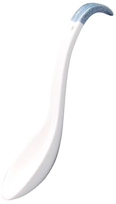 PHENOFICE Ceramic Ladle Spoon Japanese Design Large Serving Spoon for Buffet Soup Cutlery Kitchen Utensil Ceramic Flatware for Home Restaurant Hotel