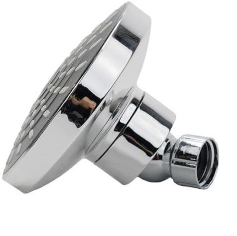 Entgoinggo Pommeau de douche mural haute pression, pommeau de douche fixe à effet pluie chromé, pommeau de douche de rechange