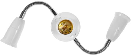 Artibetter Adaptateur Multi Douille Flexible en Plastique avec Rallonge Douille E27 Réglable pour Maison et Bureau, Convertisseur de Phares Multiples Sécurisé et Pratique