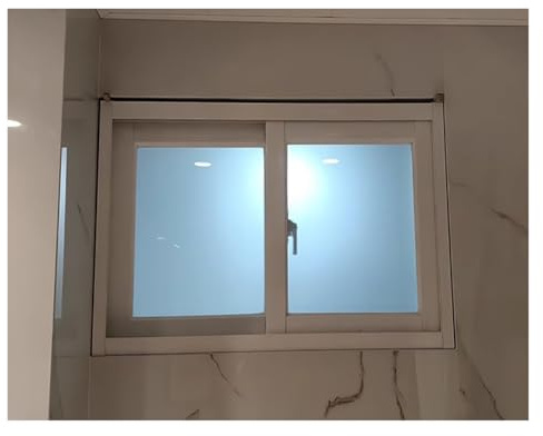Schiebefenster Fenster Window Kellerfenster 120 110 100 90 80 70 60 50 40 cm extra breite kleine Fenster für Keller/Badezimmer/Küche/Garage, horizontales Schiebefenster für Schuppen mit Schloss & klar