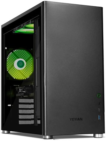 YEYIAN PC Gaming VR Esports AI Intel Core i7 14700F 20 Cores a 5,4 GHz | Nvidia GeForce RTX 5060Ti 16GB | 16GB DDR5 5600 MHz | 1TB SSD Gen 4 | WiFi 6 + BT 5.2 + LAN | Win 11 Pro