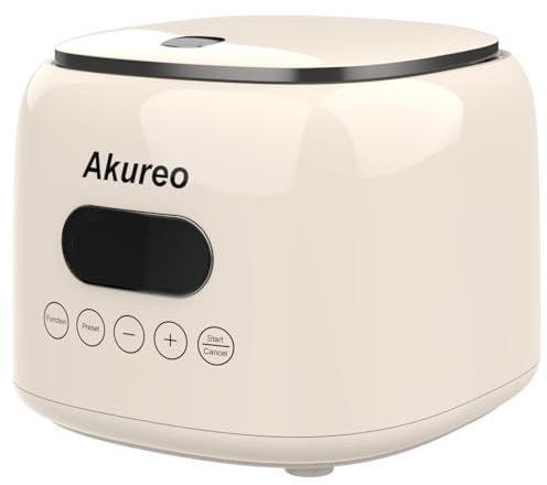 Akureo 5 cup 2.5L Low Suger Rice Cooker with 304 Stainless Steel inner pot, healthy for 2-3-person households, Office workers & low carb dieters, exercisers and the elderly