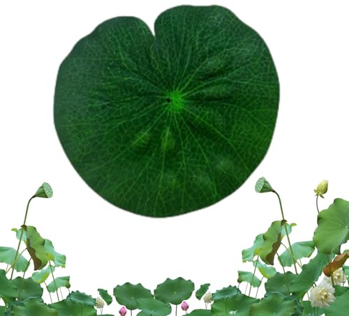 Foglie finte, cuscinetti realistici per gigli, in EVA, foglie galleggianti, decorazione per acquari, foglie galleggianti in schiuma, ninfee artificiali, per laghetto galleggiante