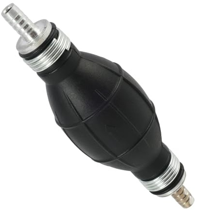 8 mm Ansaugbirne Kraftstoff Pumpe, Manuelle Benzinpumpe für Diesel Benzin Wasser, Handpumpe mit Einwegventil, Öl- und Korrosionsbeständig, Rutschfestes Design, Schnelle Entlüftung