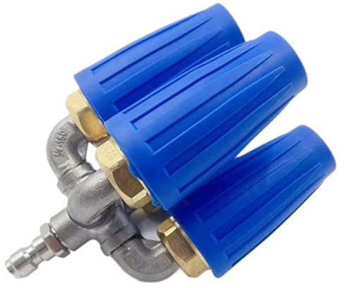 KIMISS 4-in-1-Düsen-Hochdruckreiniger, 360° Drehbar, 4000 PSI Hoch, mit 1/4-Zoll-Schnellanschluss, Effizient, Edelstahl und Messing