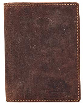 Greenburry Ausweistasche Vintage Dokumentenmappe Leder Ausweismappe mit RFID Schutz