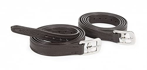 Shires Steigbügelriemen aus pflegeleichtem, nicht dehnbarem Leder (Havana, 61)