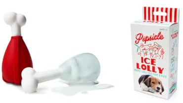 Suck UK Pupsicle | Hund EIS am Stiel Schimmel | Welpen Kauspielzeug | Hundezubehör | Slow Feeder für Hunde | Silikon EIS am Stiel Form | Hundeleckerli | Hundeeis