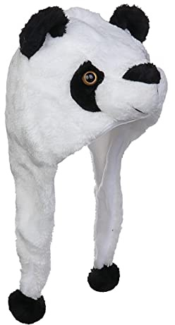 JK Home Chapeau d'Hiver Bonnet Animal en Peluche Panda