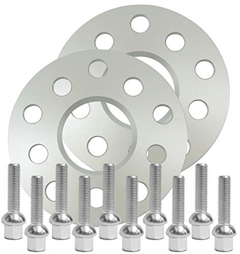 SilverLine Spurverbreiterung 10mm (5mm Rad) mit Schrauben silber 5x112 66,6mm - 10213E-43_M1215KU45Z