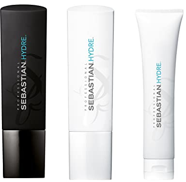 SEBASTIAN PROFESSIONAL HYDRE Vorteils-Set – Feuchtigkeitsspendendes Shampoo (250 ml), Conditioner (250 ml) & tiefenwirksame Haarmaske (150 ml) – Feuchtigkeit & Pflege