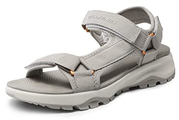 DREAM PAIRS Sandali Sportivi Piatti Donna Estate Leggere Scarpe da Spiaggia Sandali da Trekking Comodi e Casual Donna,Size 38,caffè Leggero,SDSA2320W-E
