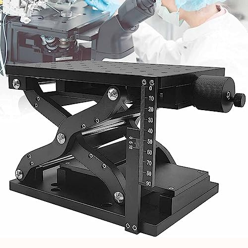 Manueller Optischer Laborheber, Manueller Hebeplattformtisch. Manuelles Labor, 120 Mm Verfahrweg Auf Z-Achse. Kann Kapazitiven Touchscreen-Produktionsgeräten, Vorrichtungen, Optischen Instrumenten Usw