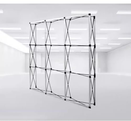 Großer Plakatständer - Pop-Up- Displayständer (ohne Stoff), Schilderhalter Für Unternehmen Und Geschäfte - Spannkabine - Aluminiumlegierung, Hintergrund Für Events Und Hochzeiten(Größe:230*230cm)