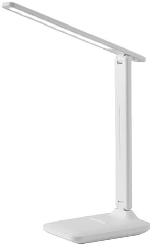 Garosa Faltbare LED-Schreibtischlampe, Kleines Buch-Leselicht, Wiederaufladbar, Dimmbar, Augenschonendes Lernlicht für Zuhause, Büro, Reisen (L 26cm)