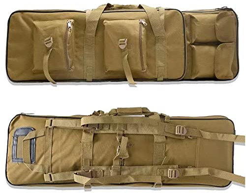 ANSNOW Taktischer Langer Weicher Gewehrkoffer, Schulterrucksack, Karabiner-Gewehrtasche, Gewehrkoffer, Waffenkoffer, Weicher Gewehrkoffer, Passend Für Die Aufbewahrung Von Gewehren Unden/Khaki/100 c