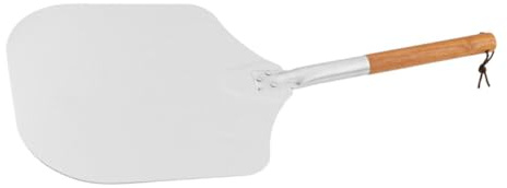 LALADEFIEE Spatule à Pizza En Aluminium Avec Manche Isolant En Bois, Longue Pelle à Gâteau Résistante Thermique, Serveur à Pizza Pratique Pour Maison, Restaurant Et Pizzeria