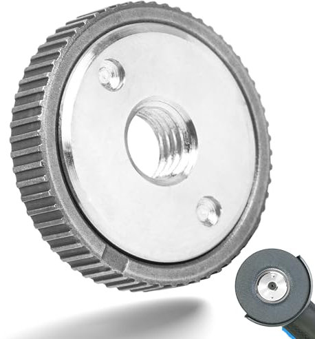 Écrou à dégagement Rapide SDS Clic M14 Accessoires de Meuleuses Angulaires pour Toutes Les Meuleuses D'angle D'AEG, Dewalt, Flex, Hitachi, Metabo, Makita, etc (1 écrous de serrage), argent