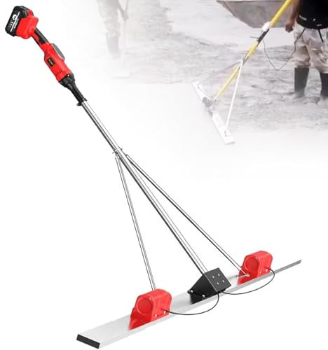 Outil Vibrant pour Béton Vibrateur pour Chape de Règle vibrante pour béton, kit de Vibration pour niveleuse, Outils de préparation de, dameuses à Batterie pour béton