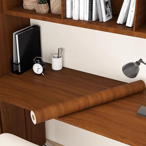 Adesivo da tavolo autoadesivo con venature del legno, pellicola protettiva impermeabile per mobili, pellicola protettiva per camera da letto, soggiorno, ufficio, tavolo da lavoro, parete