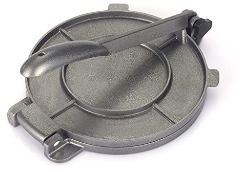Presse à tortilla en fonte de 20,3 cm - Poignée ergonomique - Cadeau pour la cuisine