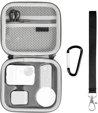 Bewinner Bärväska Förvaringsväska, Mini Researrangör Kompatibel med 360, Kompakt Kamera Hård Skalbox med Mesh och Stötsäker Design
