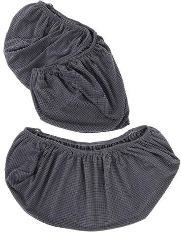 IMIKEYA Lot de 2 Housses Élastiques Universelles Anti-poussière pour Climatiseurs Muraux Intérieurs, Protection Respirante en Tissu Extensible Gris Foncé, Adaptées pour Maison et Bureau,