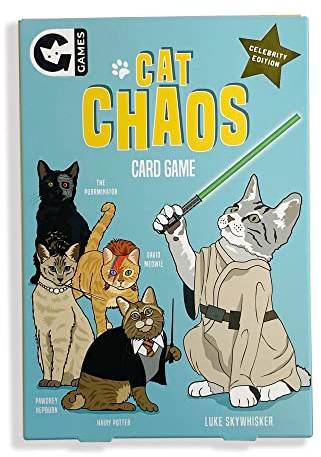 Ginger Fox Cat Chaos Card Swapping Family Fun Game. Get The Family Together on Games Night To Play This Fast-Paced Quick-Play Action Party Game For Players Aged 8+ Years. Are You Feline Lucky?