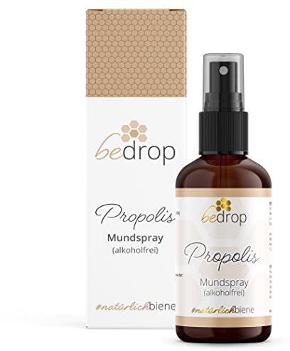 bedrop Propolis Extrakt Spray als Mundspray 30ml alkoholfrei & wasserlöslich - Auch für Kinder & Tiere geeignet - Reine Imker Qualität, ohne Alkohol, keine Zusatzstoffe