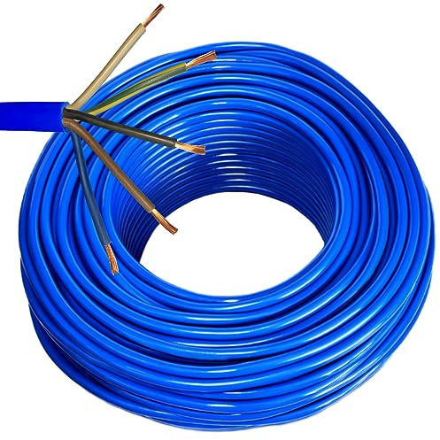 Hilark Kabel H07BQ-F 5x2.5mm2 Litze blau (50 meter, Blau)