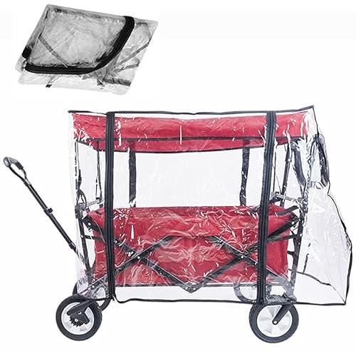 Regenschutz Faltbarer Outdoor-Klappwagen Leichter Faltbarer Einkaufswagen Handschub Tragbarer Campingwagen Zubehr Wasserdichter Schneewind