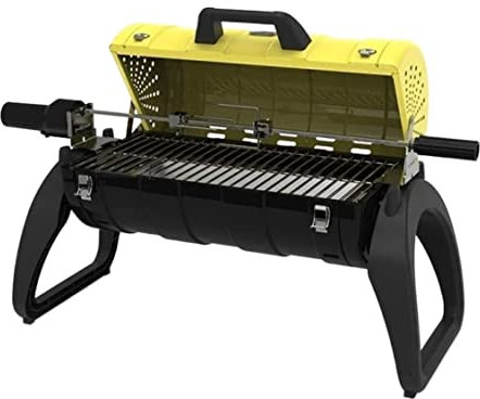 Holzkohle Grill Holzkohlegrill Holzkohlegrill-Grill-tragbarer BBQ-Edelstahl-faltender BBQ-Grill-Camping-Grill Für Das Kampierende Kochen Holzkohlegrills Picknickgrill ( Blue : Yellow,white,black )