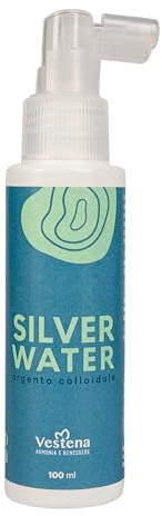 Vestena - Silverwater Classico 40 PPM argento Colloidale Puro, Uso Umano e Animale. Antimicotico Unghie Piedi, Micosi Unghie Piede e verruche. Anche per Dermatite Cane e Pulizia Orecchie Cane