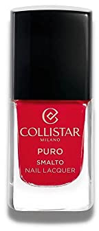 Collistar Puro Nail Lacquer Nagellack Lang anhaltend mit Brillantem Glanz-Finish, N. 111 Rosso Milano 10 ml
