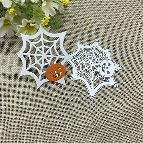 Kartenstanzformen, 8,7 x 6,1 cm, Spinnennetz-Dekoration, Karten, Metall-Stanzformen, Schablonen für Scrapbooking, dekorative Prägeschablone