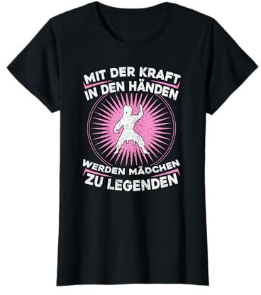 Kickboxen Karate Taekwondo Damen Training Mädchen Judo T-Shirt