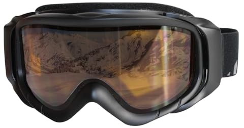 QMBasic Skibrille Snowboardbrille 100% UV Schutz Anti Fog Wintersport Alpin Snowboard Damen Herren für Skihelm