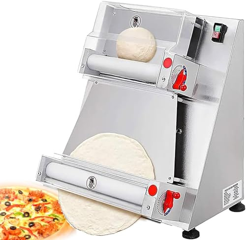 Commercial Dough Roller Sheeter 15inch,370W Electric Pizza Press Making Machine,Pizza Dough Roller Sheeter,30/40cm Automatic Dough Press Machine Commercial,110V/220V (Size : 40cm)