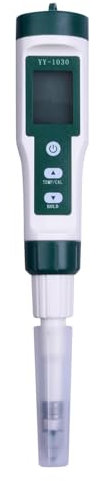Tester di pH per alimenti, misuratore di pH per alimenti, tester di pH digitale ad alta precisione, tester di pH dell'acqua, tester portatile di pH dell'Acquario per la mamma, campioni solidi,