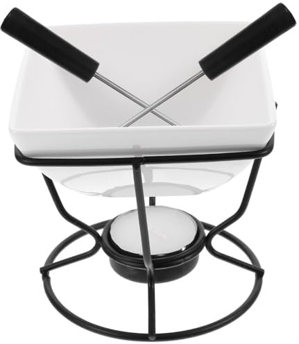MAGICLULU Ceramic Chocolate Melt Furnace with Cheese and Butter Melting Function, Small Hot Pot for DIY Baking and Cooking, for Home Kitchen Fondue and Dessert Preparation