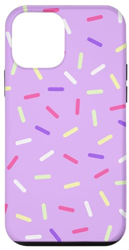 Custodia per iPhone 12 mini Caramelle carine a sprinkles per ragazze di compleanno lilla