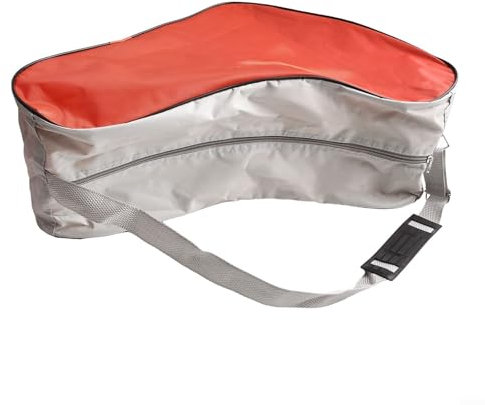Gdfnmogo Schlittschuh-Tragetasche mit verstellbaren Riemen, leichte Schlittschuh-Tasche, einfach zu transportierende Rollschuh-Aufbewahrungstasche mit Tragegriff oben (rot)