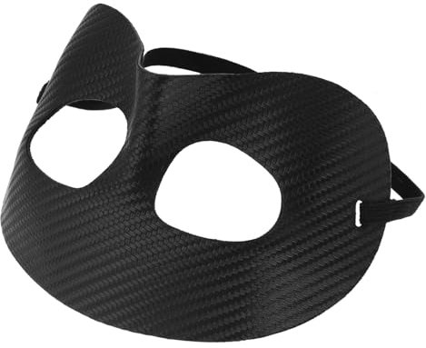 BESTonZON Black Sports Face Mask for Men Impact Resistant Nose Guard for Basketball Football Unrestricted Breathing Protection for High-contact Sports