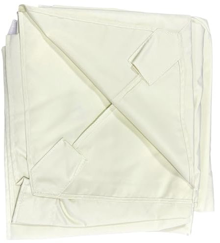 Happy Garden Toile de Rechange pour Parasol déporté Molokai 3x4m Beige – rectangulaire, Polyester déperlant et Anti-UV
