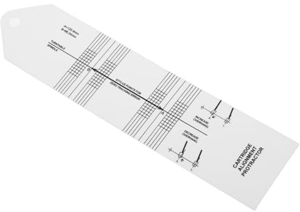 Garneck Präziser zur Kalibrierung und Ausrichtung Vinyl aus Kunststoff Winkelmesser Schallplatten mit Multifunktionalem Design von Plattenspielern für Professionelle und Anfänger