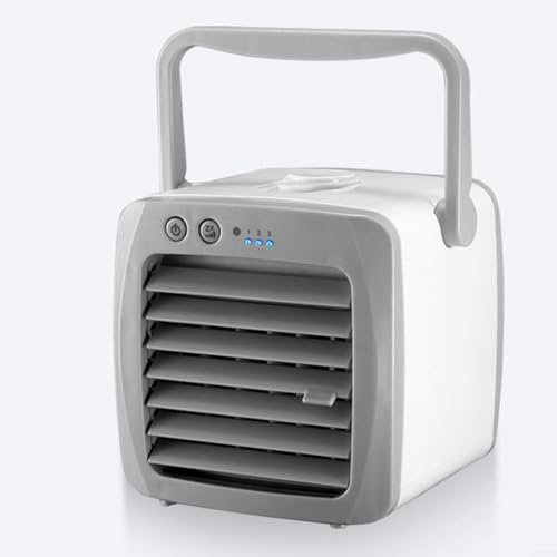 5W Mini USB Air Conditioner & Humidifier, 3-Speed Adjustable Desk Fan With 150Ml Water Tank, Compact 22X13x13cm Personal Cooler For Office/Home, White (1-Pack)