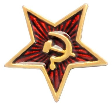 POPETPOP Broche Marxista Comunista Estrella de Cinco Puntas de Aleación, Juego de 4 Piezas para Mujer, Accesorio de Tela Decorativo para Ropa y Bufandas, Diseño Creativo y Práctico
