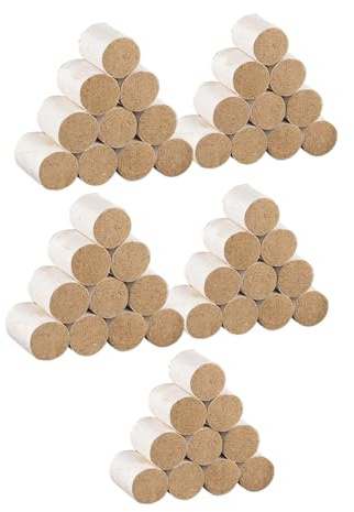 ibasenice Stäbchen mit Mildem Brennen Handgefertigte Braune Moxa aus Papier 54 und Fester Beschaffenheit zur Entspannung für Natürliche Moxibustion